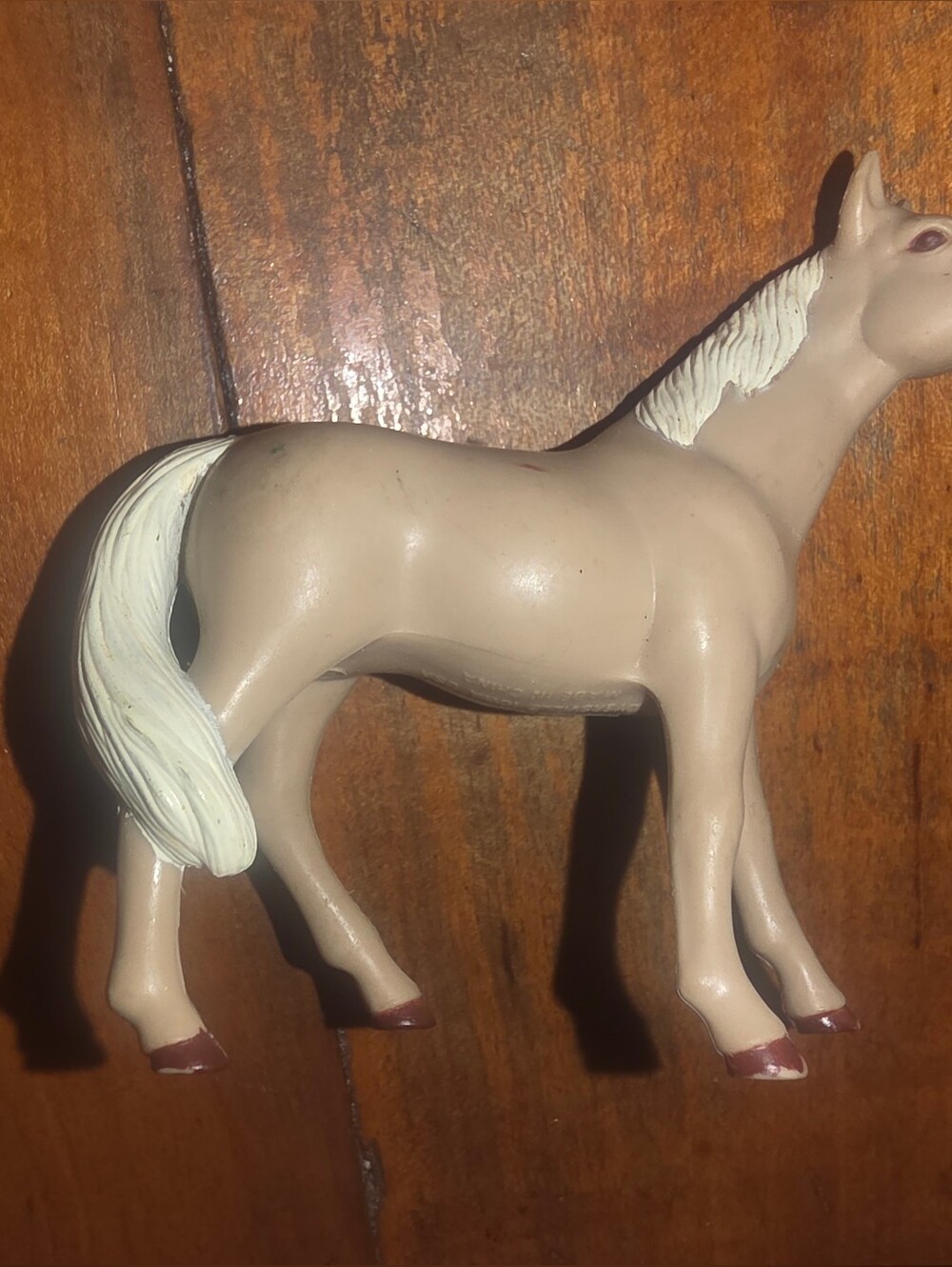 Ertl Beige Horse Mare Solid Sorrel Vintage Farm Animal Play Toy-4
